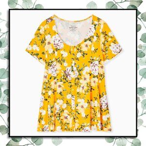 Torrid Super Soft Button-Front Seamed Top - Size 4X